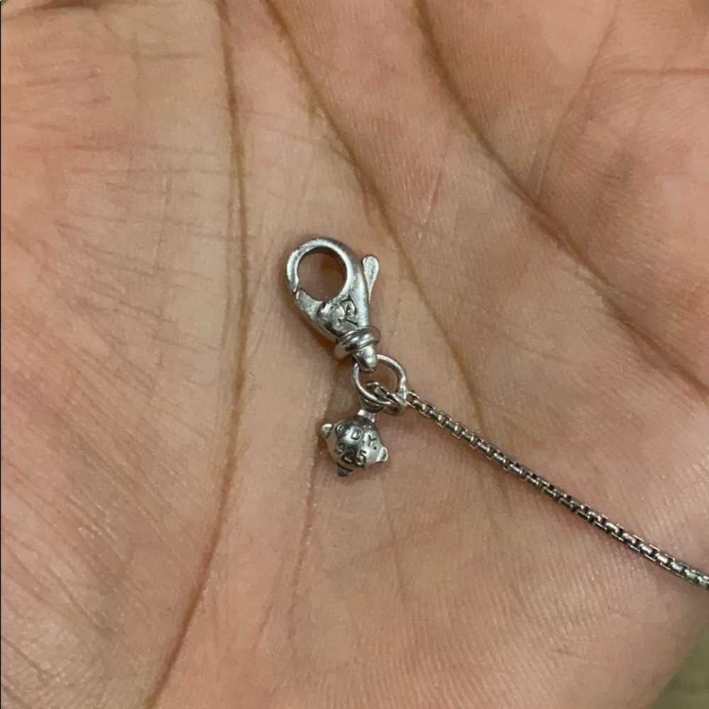 David Yurman Diamond Infinity Necklace Pendant with Box - Picture 4 of 6